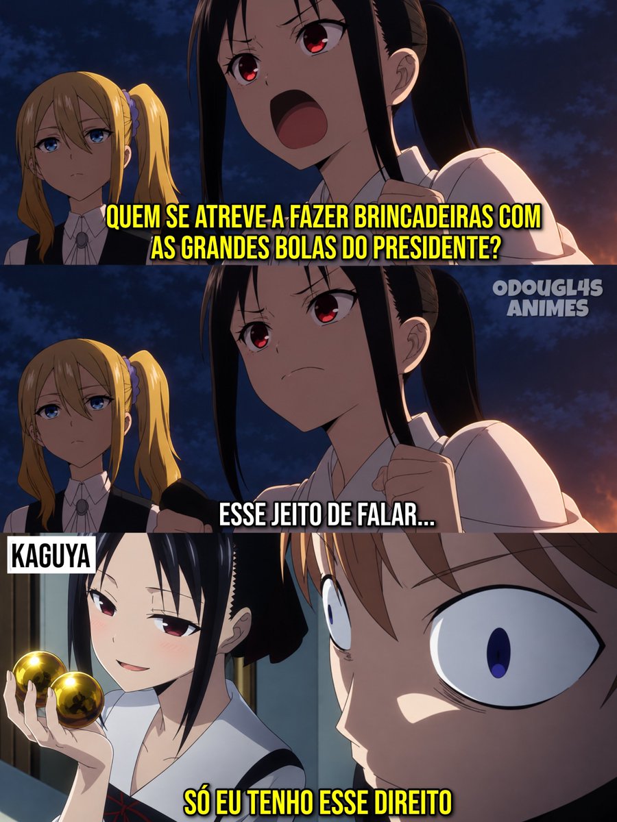 O_Dougl4s's tweet photo. A única que têm direito de fazer isso com o shirogane é a kaguya https://t.co/LOn6oTaaya