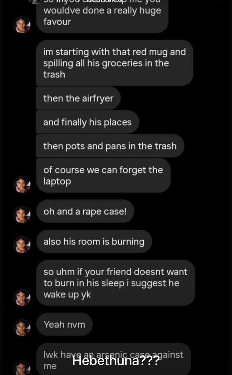 kwets11's tweet photo. “Oh and a rape case!”

Beyond the burning of him and his stuff that really sits with me, cause she was really about to drop a rape accusation at 19 years like it’s nothing. The results of extreme feminism and “believe her” with zero evidence.🙏🏾 https://t.co/b5FYpwGYCX