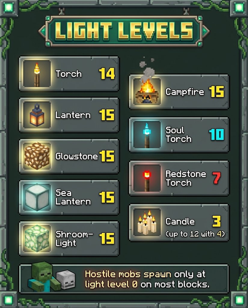 HebertySales's tweet photo. See the different light levels of fires and lanterns on Minecraft https://t.co/hFdw5YaYC8