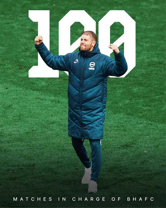 Fabian's 100 matches graphic featuring him celebrating in front of the fans. What an achievement, boss!