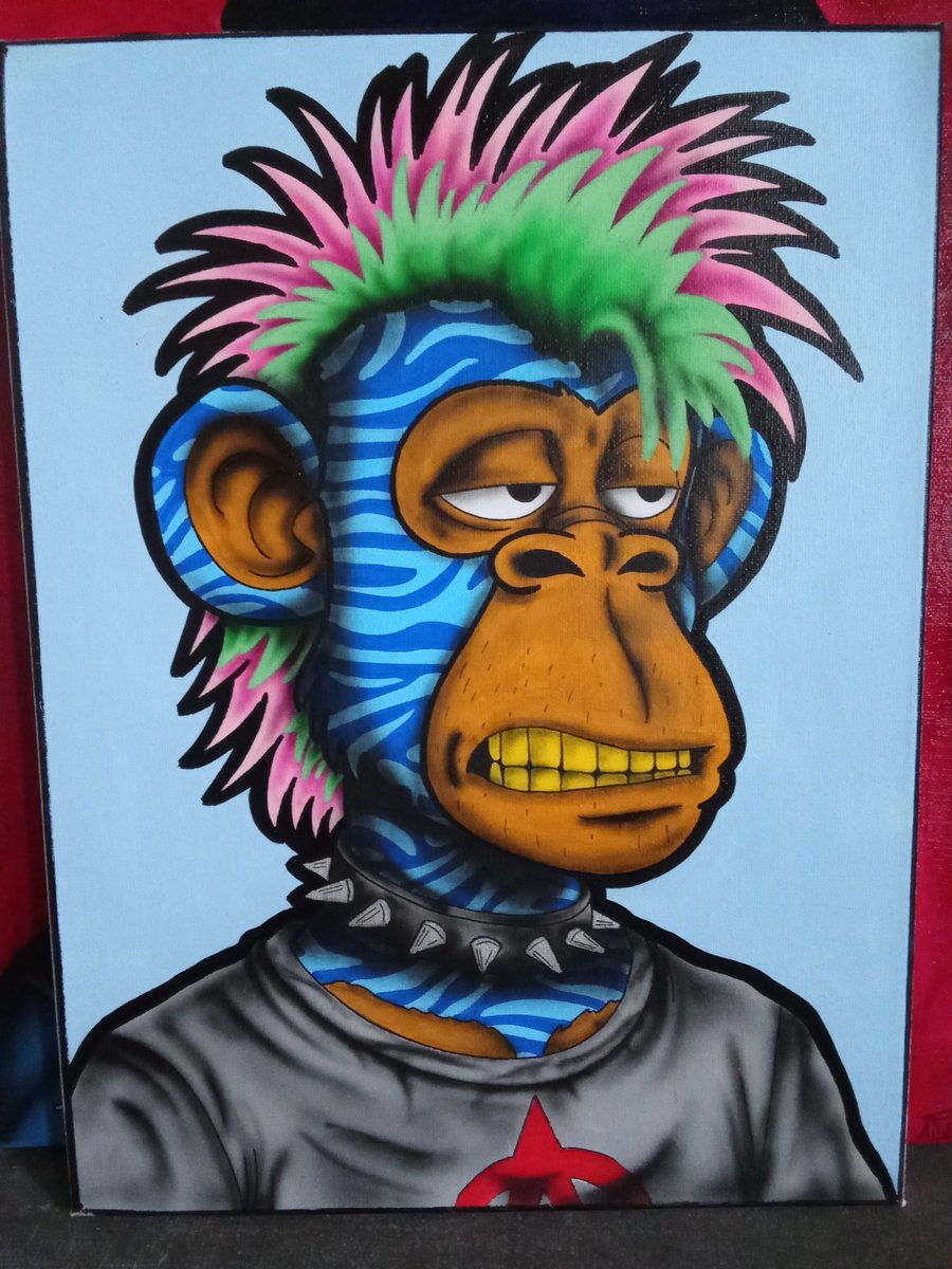 LercherIgor's tweet photo. Il Punk 
Bored Rich Monkey 1#1
#bored #monkey #art #artwork #modernart #artemoderna #nftart #canvas #canvasart #nftartist #nftcollector #nftcollection #artcollector #artcollectors #artistaitaliano #contemporaryart #artecontemporanea https://t.co/XZCsYcYmpv