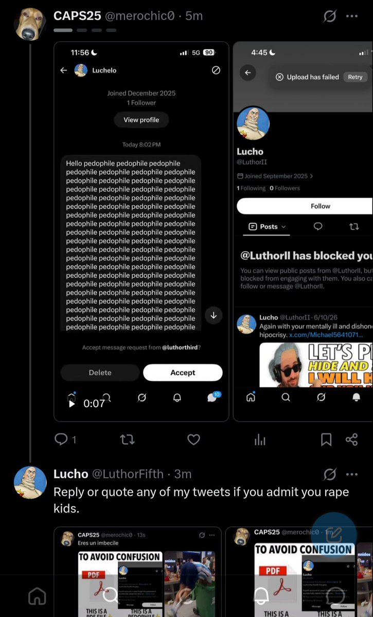 LuthorFifth's tweet photo. @merochic0 Because you are jobless and familyless, sick pedo fuck. The US is full and ruled by them, cope harder kid rapist 🇺🇸🔯🤣💩 https://t.co/GAjLDwxMjS
