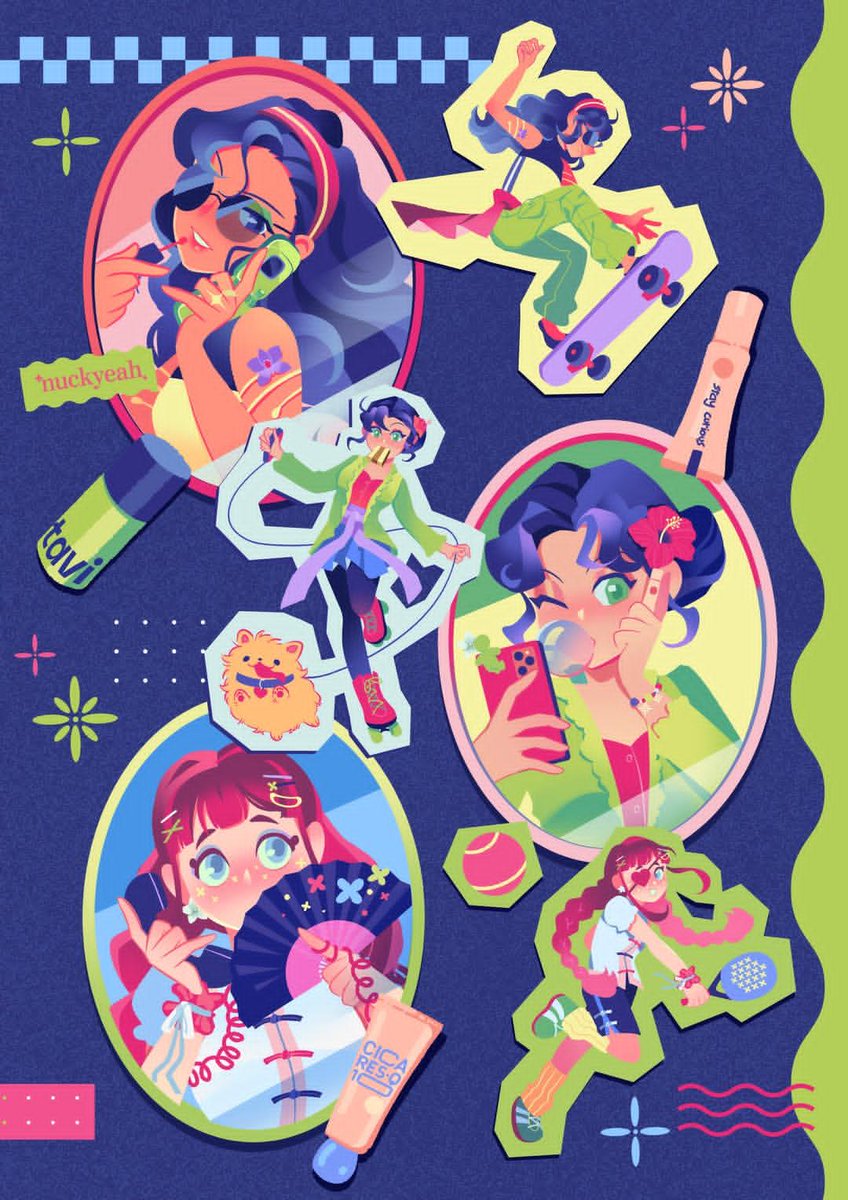 nuckyeah_'s tweet photo. Removing AI from your feed with 4 of my illustrations 💥 https://t.co/6JwUg1J6mw