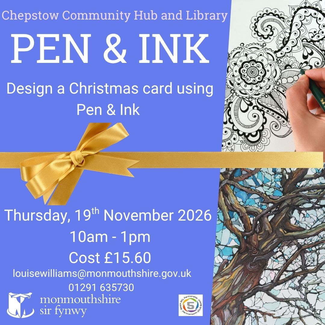 MonHubs's tweet photo. Join our new Christmas workshops in Chepstow! 🎄 Email louisewilliams@monmouthshire.gov.uk to secure your spot. https://t.co/xM3qLBNg5q