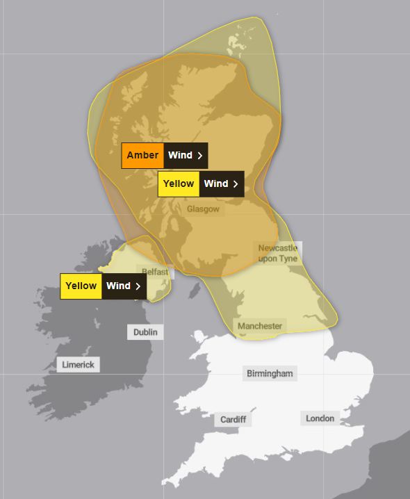 ChadWeather's tweet photo. We are also under a yellow #weather warning for strong winds from Saturday (noon onwards) and especially into Sunday (ending 9pm). #StormBoelo https://t.co/PEhqa0b8mg
