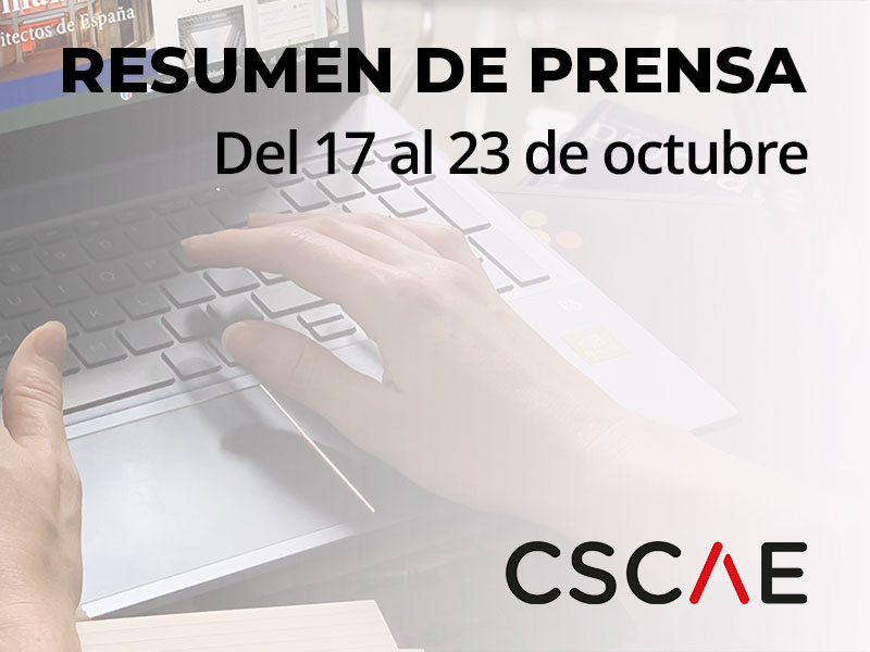 CSCAE's tweet photo. Recopilación de artículos de prensa relacionados con la arquitectura y la profesión. Semana del 17 al 23 de octubre de 2026

https://t.co/wHWLqo0RHm https://t.co/EL2NQOBFAN