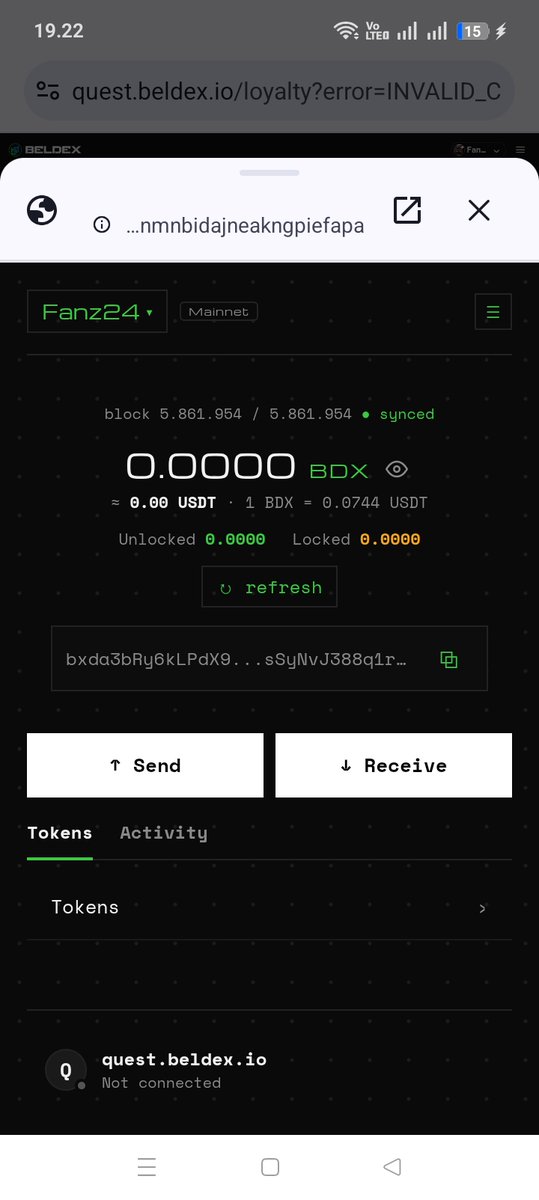 Airdroper24's tweet photo. @BeldexCoin Done https://t.co/c7ofd2Ok6e