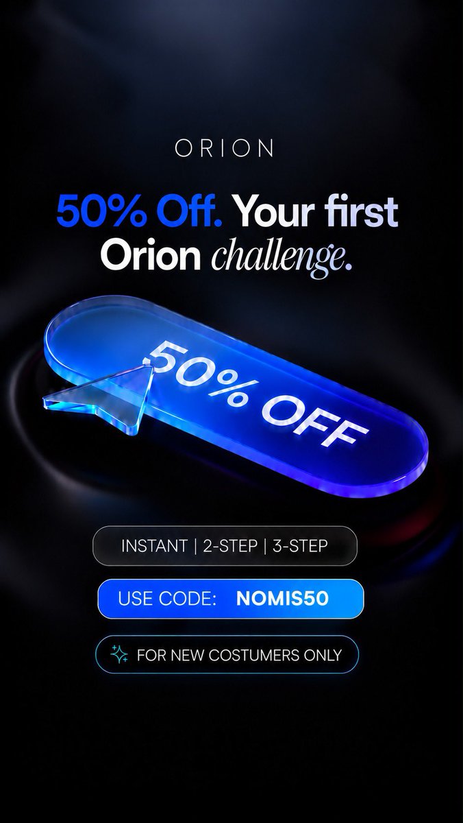 boinomiss's tweet photo. 🚨🔥 $50K GIVEAWAY!🔥🚨

5 lucky trader will receive a $10K Orion funded account each!✨

How to enter
🚨Follow @boinomiss 
🚨Follow @Orionfundedcom 
🚨Follow @OrionAffiliates 

Retweet + tag two friends👥

💰5 WINNERS | $50K IN FUNDING

Good luck, traders!🎇 https://t.co/kwPcEG1eH9