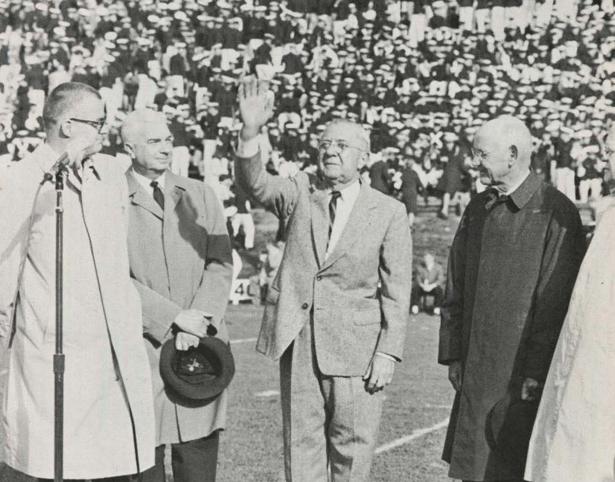 VTHokies's tweet photo. Today in 1965: @virginia_tech dedicates brand new Lane Stadium in front of a sold-out crowd of 30,000. @HokiesFB beats UVA 22-14. #HokieHistory #Hokies https://t.co/KT9xwvvPhc