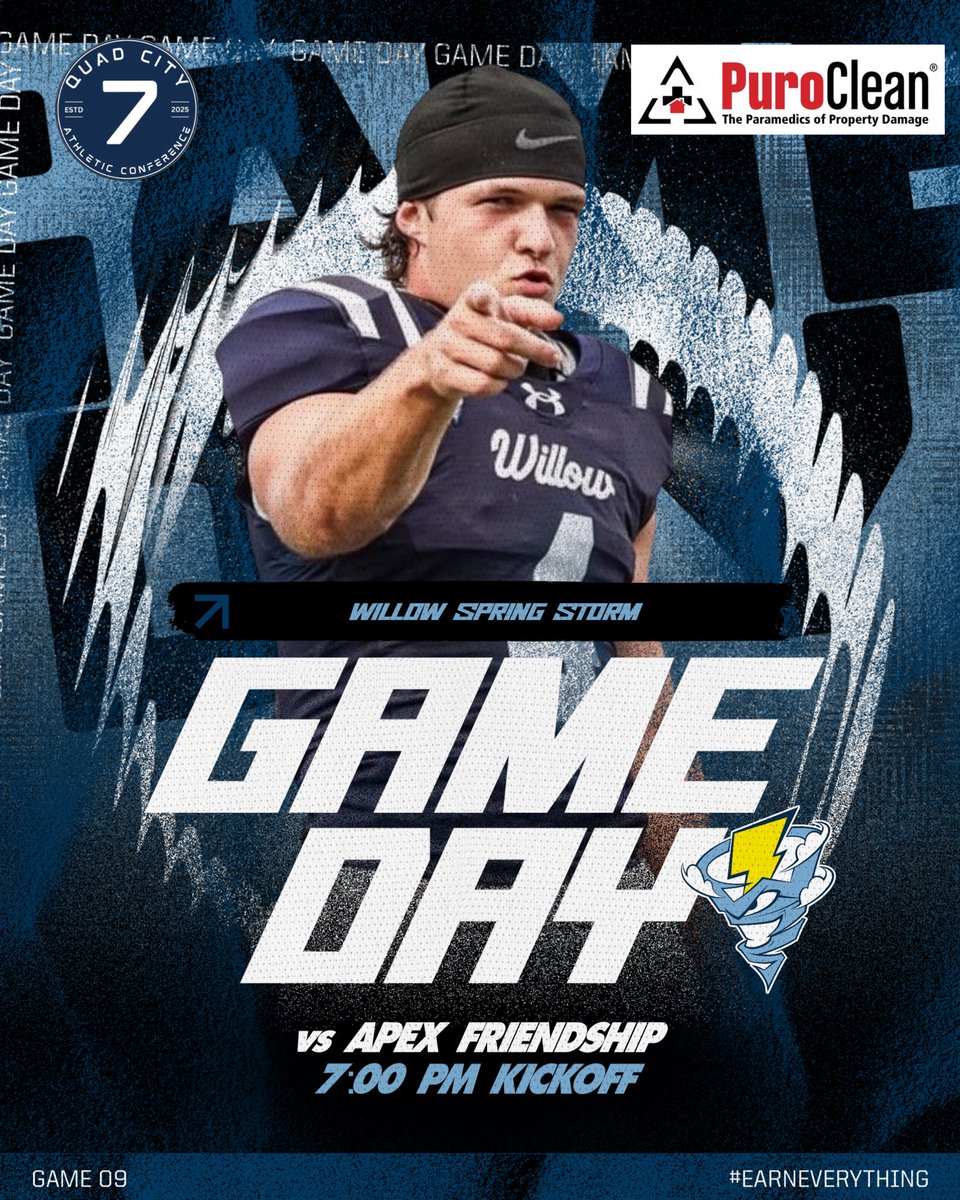 WS_Storm_FB's tweet photo. GAME. DAY.

⚡️SENIOR NIGHT⚡️

7:00 Kickoff at The EYE! 

Storm Nation- Be there. Be LOUD! 

#EARNEVERYTHING

#BEL1EVE | #FAM1LY https://t.co/6P54L776WO