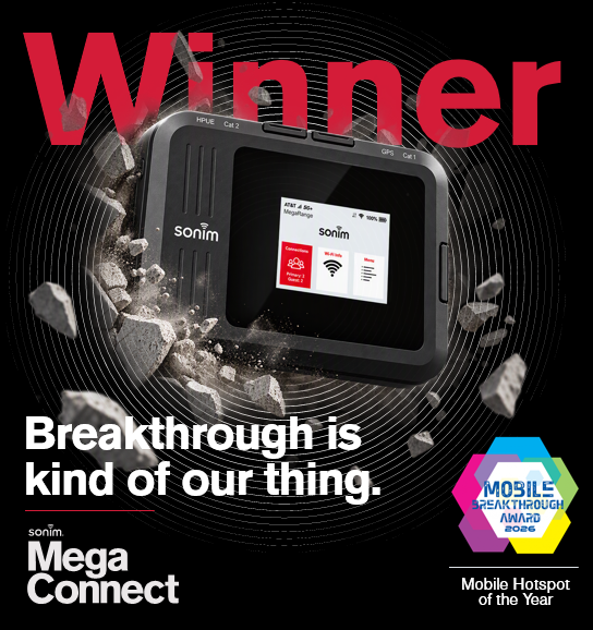 sonimtech's tweet photo. 🏆 We’re proud to share that Sonim MegaConnect™ has been named “Mobile Hotspot of the Year” by the Mobile Breakthrough Awards.
Learn more about the MegaConnect: https://t.co/Q6137y8E4S
#Sonim #MegaConnect #MobileBreakthroughAwards #FirstNet #HPUE https://t.co/luIqH8bF3j