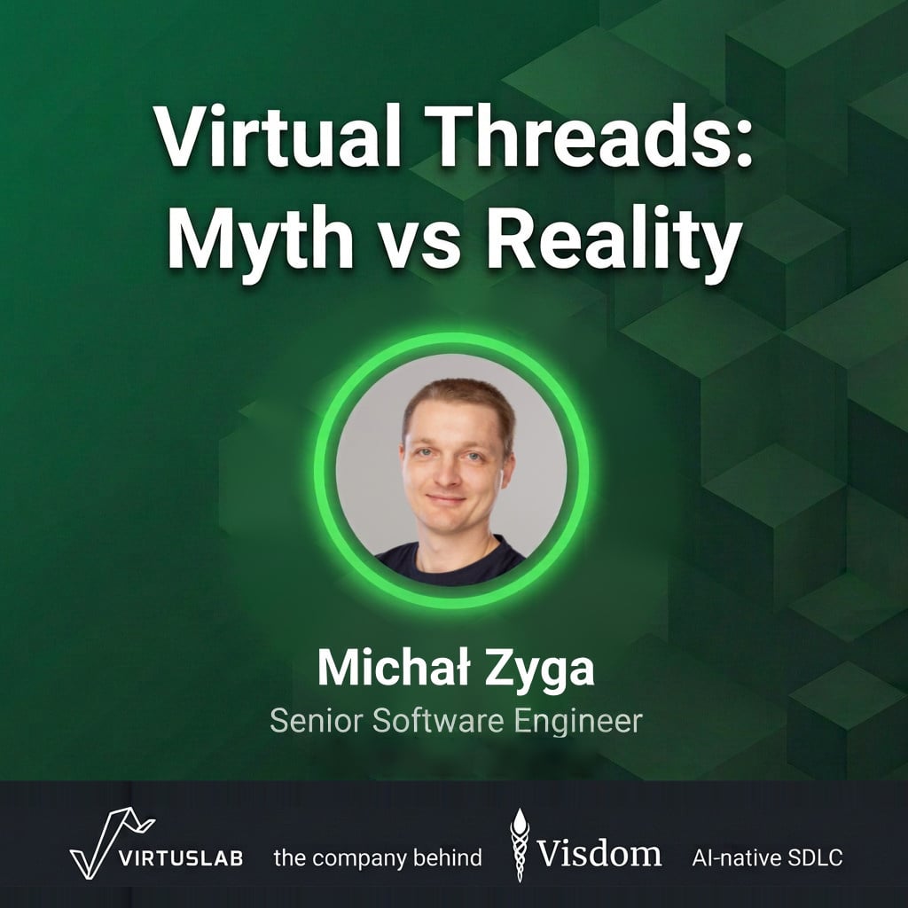 VirtusLab's tweet photo. “Virtual threads are good for I/O.”

That’s true, but not always. On JDK 25, a simple file read can still block the carrier thread. 🤯

Michał Zyga tested how virtual threads behave in practice. Here’s what he found:

1️⃣ CPU-bound work holds the carrier thread. Virtual threads don’t make computation faster.
2️⃣ http://Thread.sleep() and other parking operations let the virtual thread unmount. This is where virtual threads shine.
3️⃣ File I/O: on JDK 21, ForkJoinPool added a compensating carrier thread. On JDK 25, it doesn’t, so the read just blocks.
4️⃣ Mixing CPU and I/O tasks can starve the I/O tasks.

Takeaway: “I/O” isn’t one thing. Check whether your operation actually unmounts the virtual thread, and keep CPU-heavy work separate.

👉 Full article with code and results: https://t.co/dk4cDkQlTY