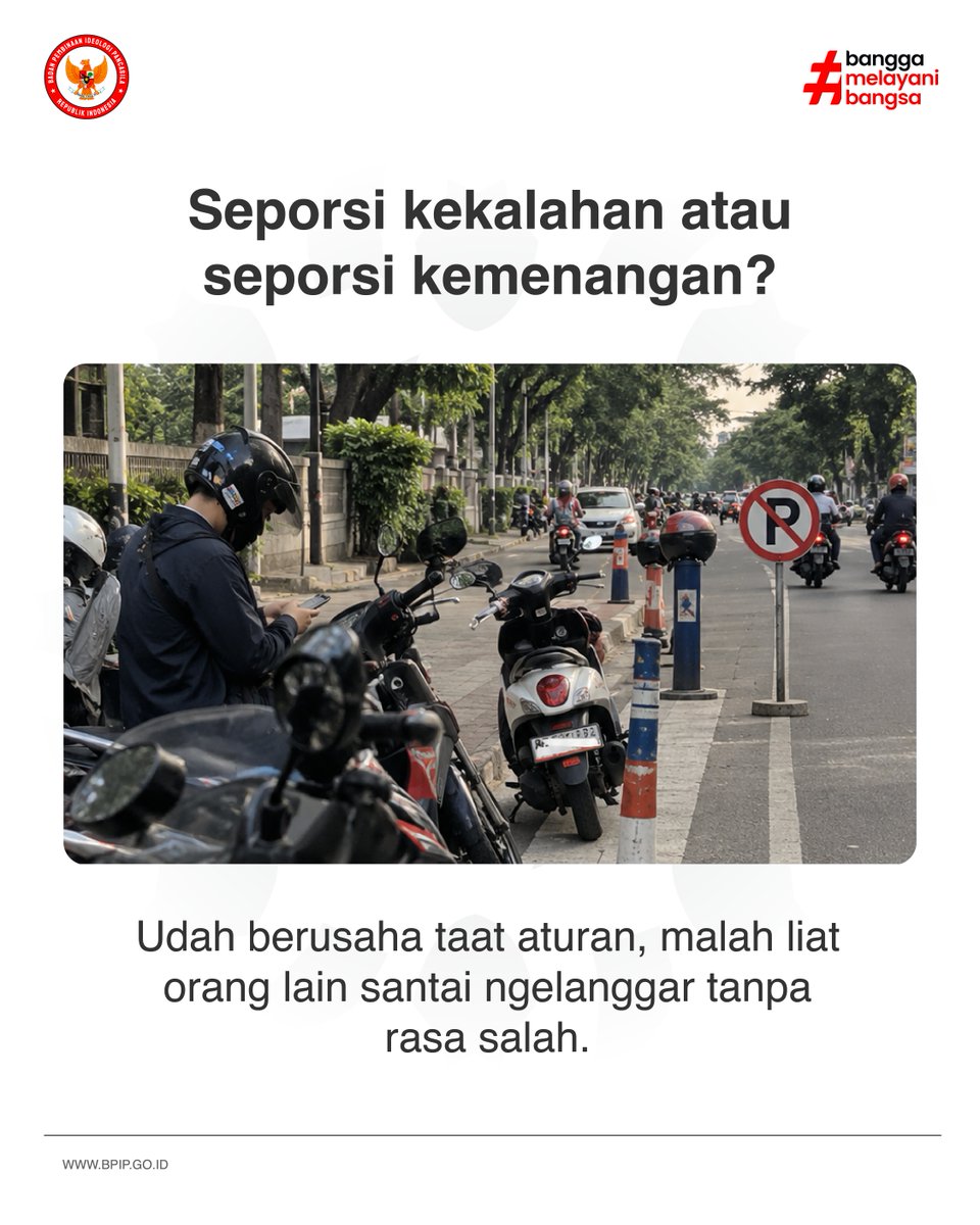 BPIPRI's tweet photo. #SalamPancasila

Ketemu orang yang seenaknya di tempat umum? Tetap tertib dan sabar antre adalah bentuk nyata pengamalan Sila ke-2 dan ke-5 Pancasila. 🇮🇩

#BPIP #Pancasila #Indonesia #HumasBPIP #SobatPancasila https://t.co/AfoCqCpFH7