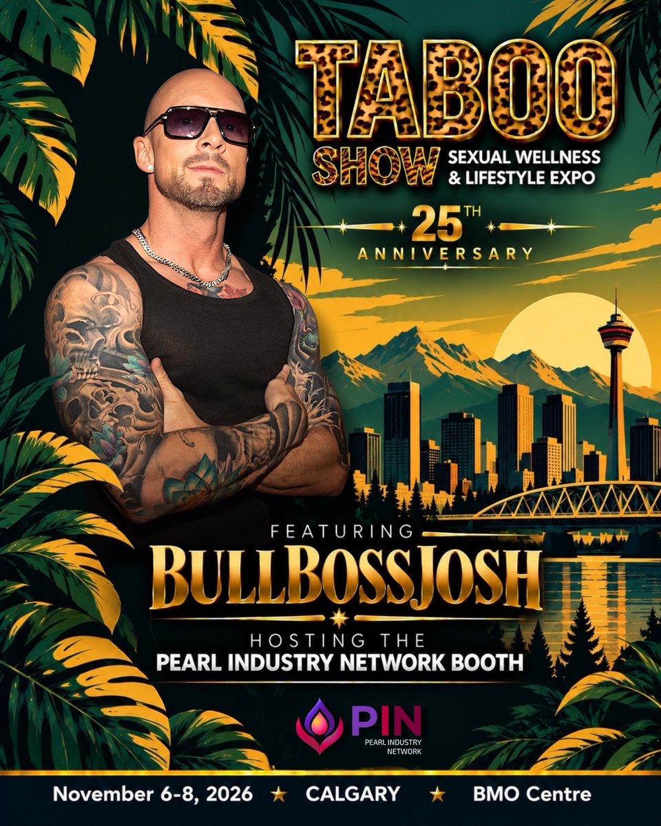 BullBossJosh's tweet photo. Are we ready to do this again? Let’s go #Calgary! 

Toronto was off the hook and I know you can top it! Come to the BMO Centre November 6-8 and meet me in live in person at @thetabooshow! I’ll sign a poster, take a pic and chit-chat about aaaaanything 😏 

Repost and comment TABOO for a chance at FREE PASSES! @PearlIndustry