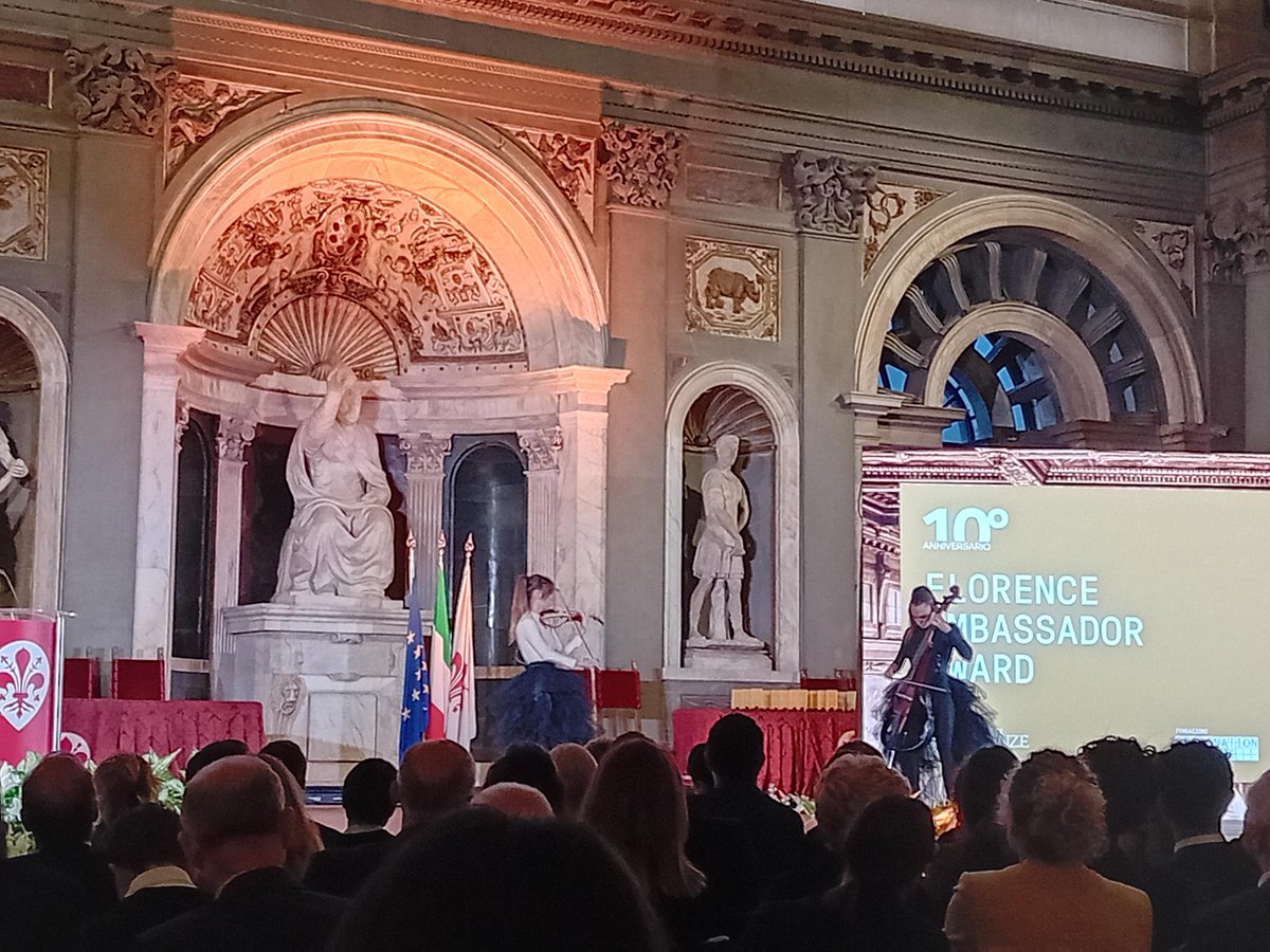 AIMGroupInt's tweet photo. Celebrating 10 years of the Florence Ambassador Award! ✨

At Palazzo Vecchio, Francesca Manzani, Head of #AIMFlorence Office, presented awards to Prof. Garavelli and Prof. Lavitrano for their contribution to EOSC Symposium 2026.

#AIMGroupInternational #FlorenceAmbassadorAward https://t.co/WDPE2T1qVZ
