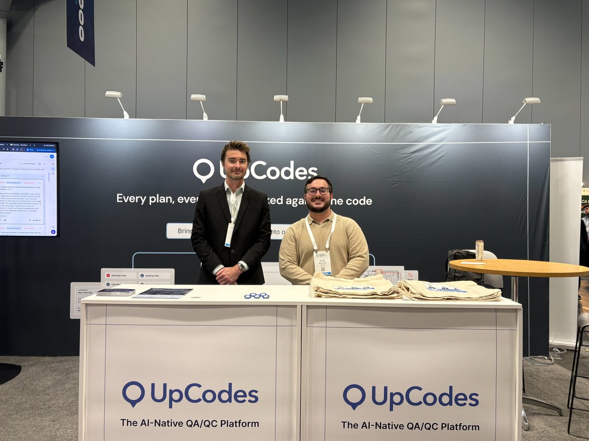 upcodes's tweet photo. That’s a wrap on #Greenbuild! 🌱 Thank you to everyone who stopped by our booth and joined our session.

Our highlight: showing how AI Plan Review can help catch code and coordination issues before construction, reducing the risk of rework and its added emissions. https://t.co/gl6HPvdumU