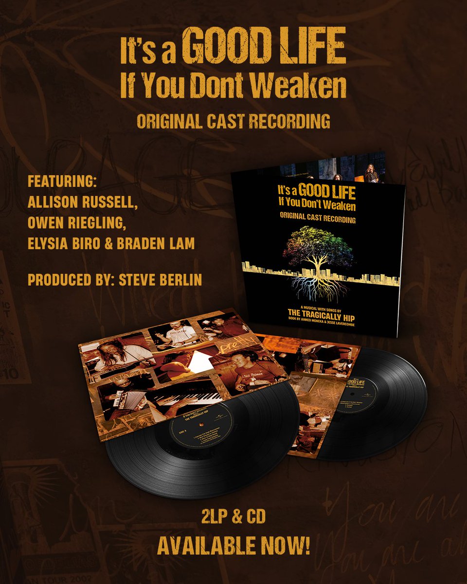 thehipofficial's tweet photo. It’s out! ‘It’s a Good Life If You Don’t Weaken Original Cast Recording’: https://t.co/bHNcwN3bGI

Featuring Owen Riegling, Elysia Biro, Braden Lam and Allison Russell.

We also made a trip to Bath to lay down a few tracks of our own. https://t.co/wYmMdu9PnA