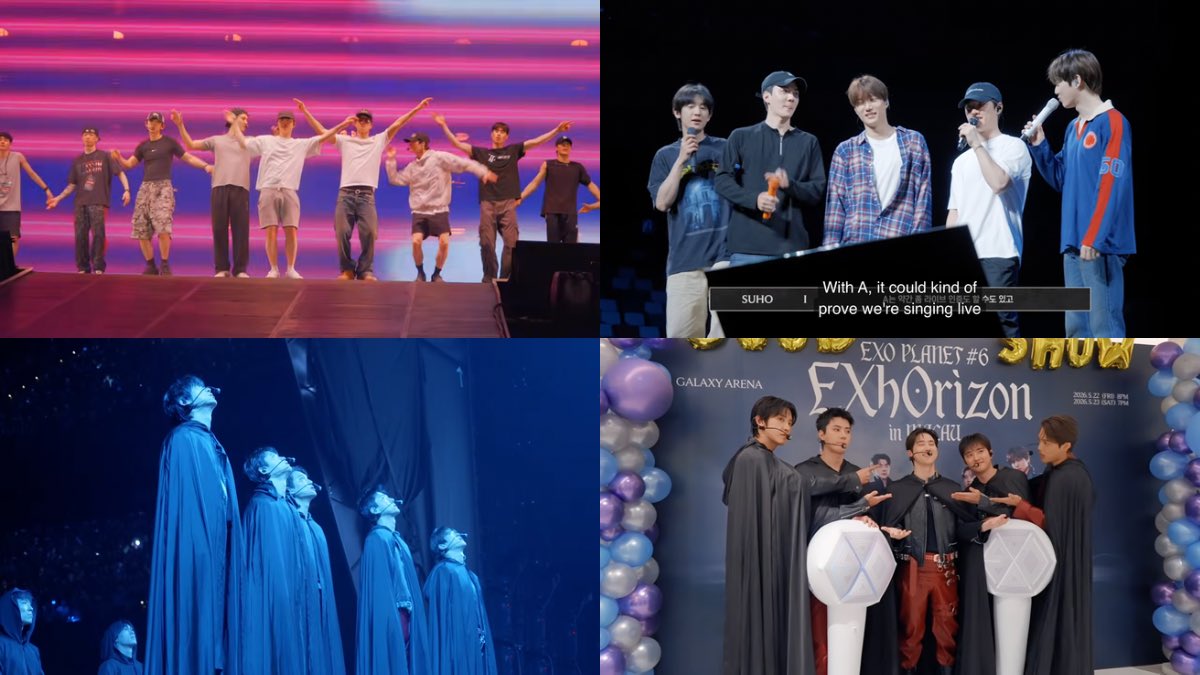 EXOGlobal's tweet photo. [VIDEO] 261023 Rehearsal &amp; Concert D-Day | EXO PLANET #6 - EXhOrizon in HO CHI MINH CITY, MACAU Behind
🔗 https://t.co/SNfztCKM3i

#EXO #엑소 @weareoneEXO @DOHKYUNGSOO_X https://t.co/jbehI8fSme