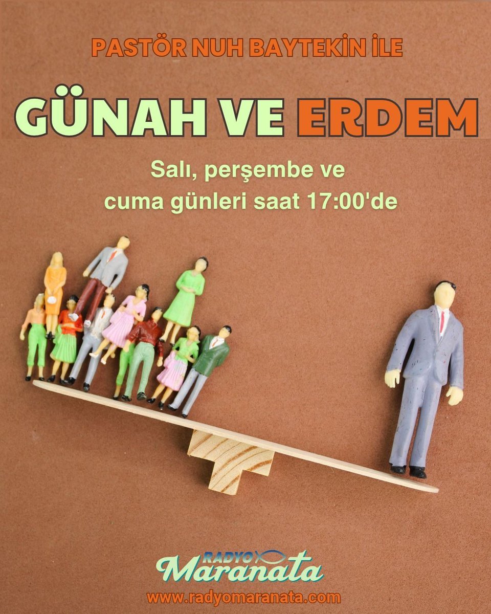 radyomaranata's tweet photo. "7 Ölümcül Günah" Nedir?, Günahın bize gerçekten zararı var mı? Hangi günahı hangi erdemle yenebiliriz? Tüm bu soruları ve çok daha fazlasını Nuh Baytekin ile "Günah ve Erdem" programında konuşuyoruz. Salı-perşembe-cuma günleri 17:00'de Radyo Maranata'da!
#günah #erdem https://t.co/1Hc9wYc1me