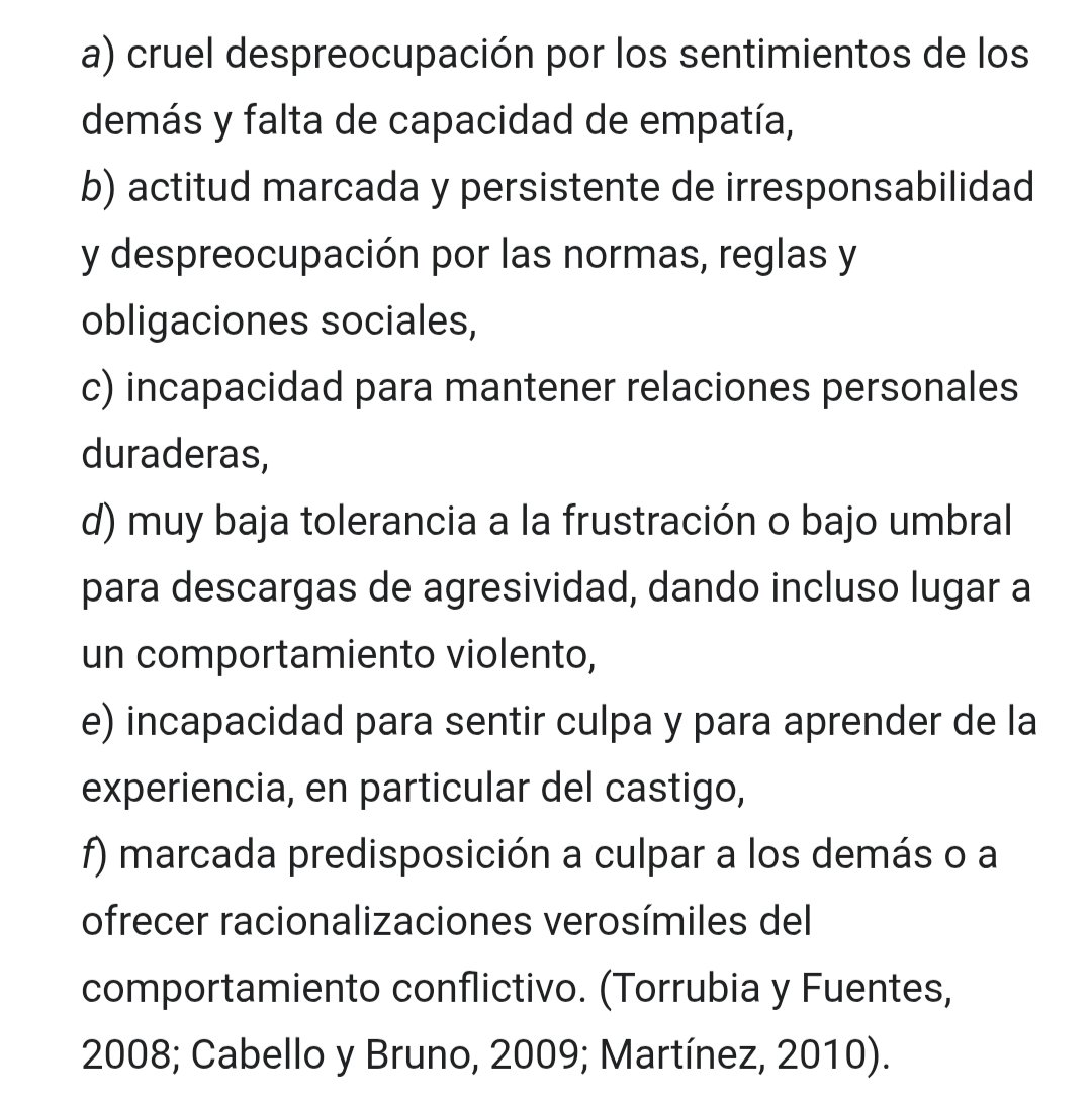 holaaapan's tweet photo. @ArrepentidosLLA Marcadores de la psicopatía según el Manual de clasificación internacional de enfermedades.
✅✅✅ https://t.co/GKkpRmZZy9
