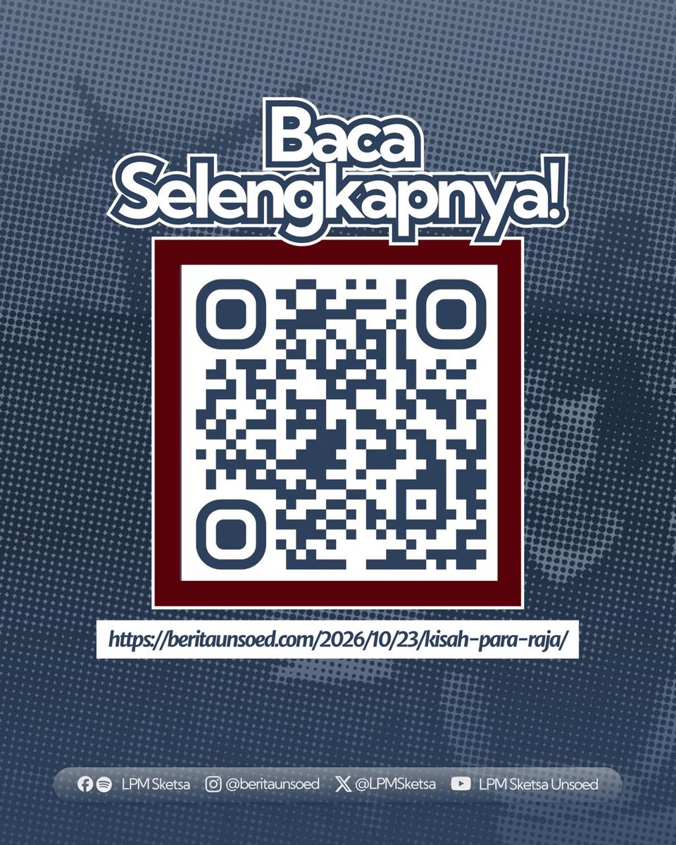 LPMSketsa's tweet photo. Kekuasaan selalu punya cara untuk terlihat suci, bahkan saat tangan mereka berlumuran pengkhianatan. Dan rakyat kembali mewarisi luka yang tak pernah selesai: bernama ketidakadilan.

Baca selengkapnya di https://t.co/wrtYqunGNc https://t.co/SG1yvA7Tcc