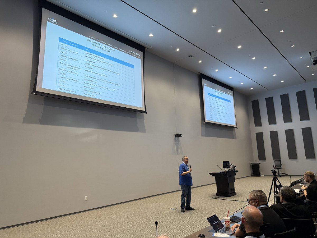dougburks's tweet photo. .@DavidJBianco sharing some opening remarks at Security Onion Conference @securityonion https://t.co/QbAPC5NrZ5