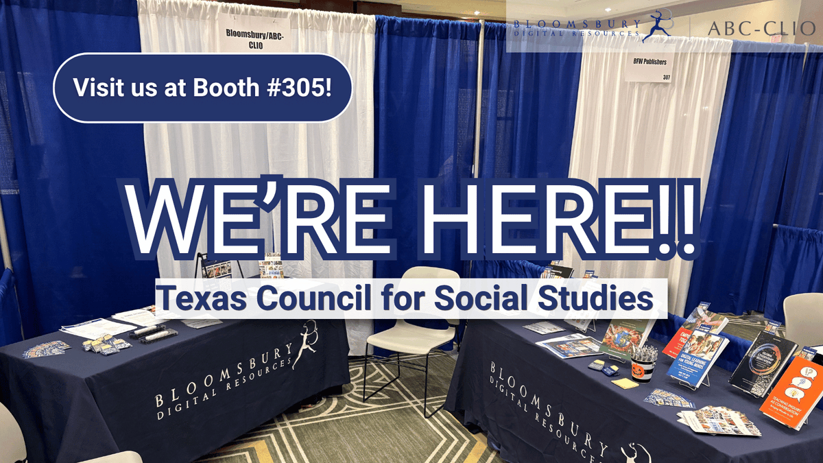 ABC_CLIO's tweet photo. We're excited to be at #TXCSS! Stop by the ABC-CLIO booth to explore engaging social studies resources, discover what's new, and learn how our tools can support teaching and learning. https://t.co/Qn8djdxSRA https://t.co/zyanPnQ9hx