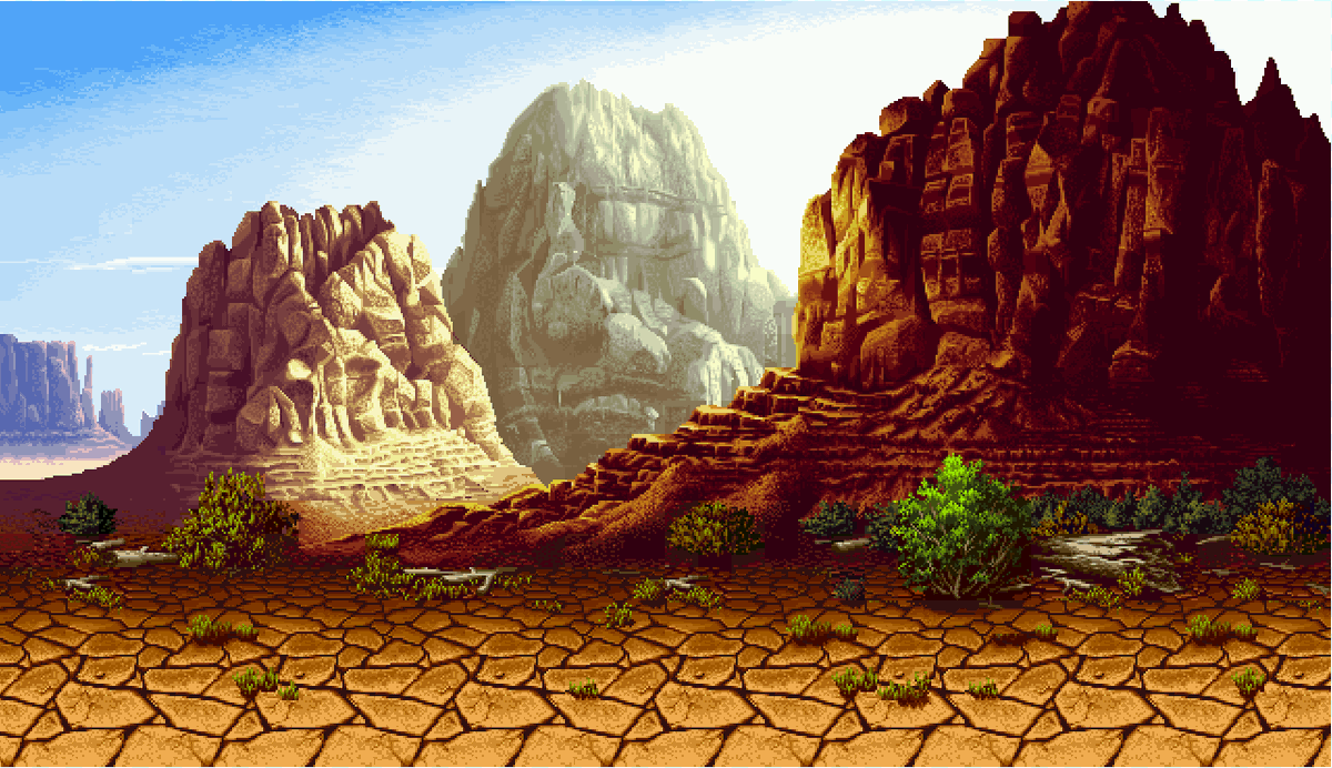 amaweks's tweet photo. Earthquake BG MD reworked from scratch, Version 3 (final version). I've reached my proposed tile count limit of 500 unique tiles (excluding H and V mirrored tiles).

Donwload:
https://t.co/cuvQqKaBcc

Give credit if you use it.

On images: My MD, Neo Geo Original, and Snes. https://t.co/74RmgCJepR
