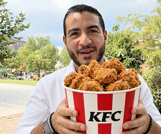SaltyGoat17's tweet photo. This is literally Abdul El-Sayed's latest ploy to get the black vote!!

It's hilarious how they think having a Radical Islamist sitting down with a black chick and ordering fried chicken is somehow going to endear this socialist to the black community!😂 https://t.co/24sXrkHgfX