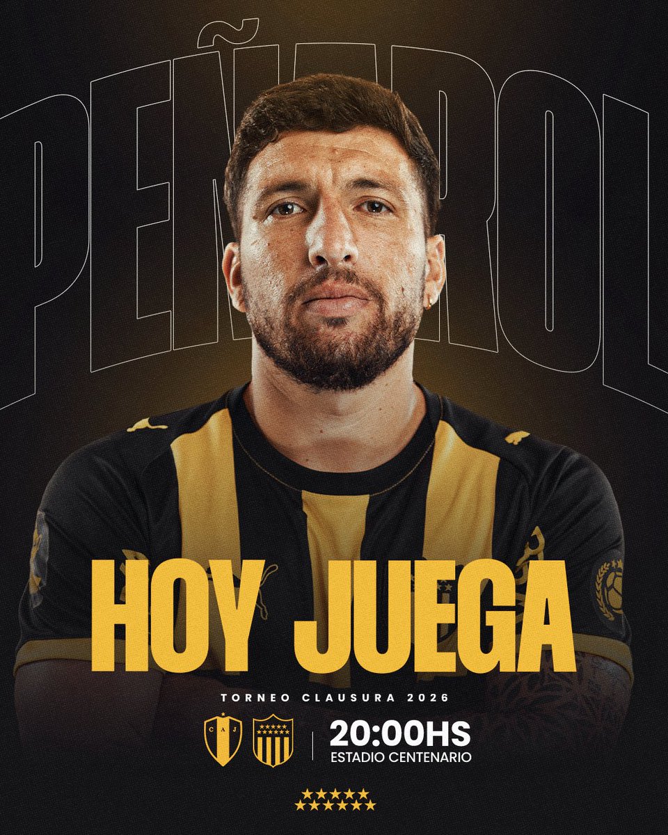 OficialCAP's tweet photo. 🟡 ¡HOY JUEGA PEÑAROL! ⚫  

🆚 Juventud 
🏟️ Estadio Centenario 
🏆 Torneo Clausura
🕢 20:00 horas
🎫  https://t.co/jlk0YhxeL8 https://t.co/Bf3eYP77pl