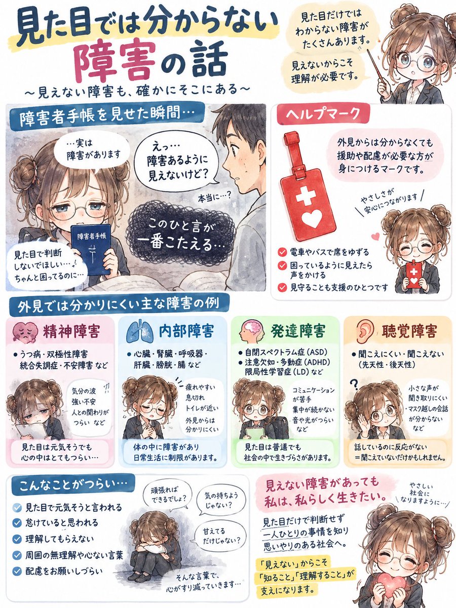 lets_be_sr's tweet photo. 見た目ではわからない障害のつらさ
障がい者手帳やヘルプマークはそのための
大切なツールです https://t.co/Cly4AM2Sfe