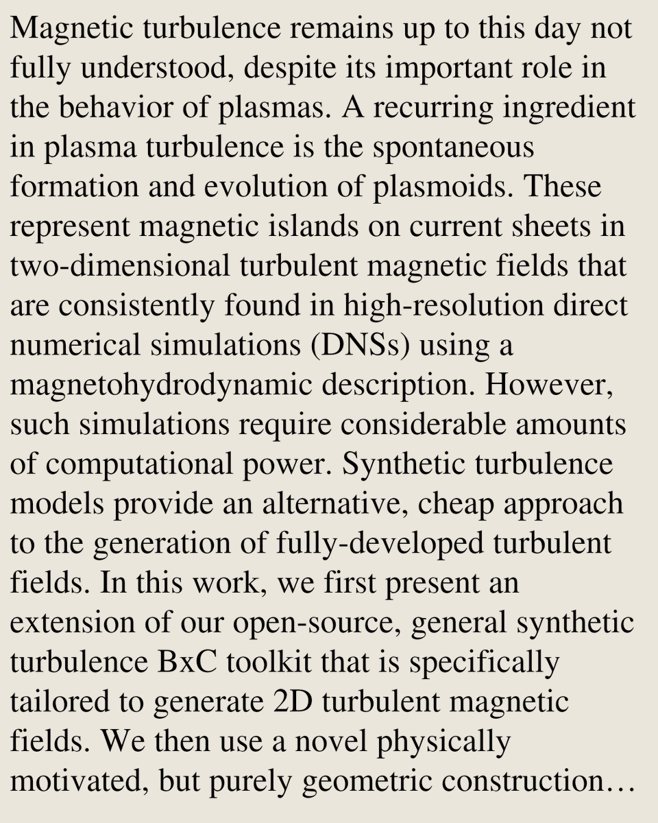 VPHM's tweet photo. Synthetic 2D magnetic turbulence with controlled island structuring

Yari De Paep, Daniela Maci, Rony Keppens
https://t.co/eyOu8gfz1s [𝚙𝚑𝚢𝚜𝚒𝚌𝚜.𝚙𝚕𝚊𝚜𝚖-𝚙𝚑 𝚊𝚜𝚝𝚛𝚘-𝚙𝚑.𝙷𝙴 𝚊𝚜𝚝𝚛𝚘-𝚙𝚑.𝚂𝚁] https://t.co/lDTjOd9Yij