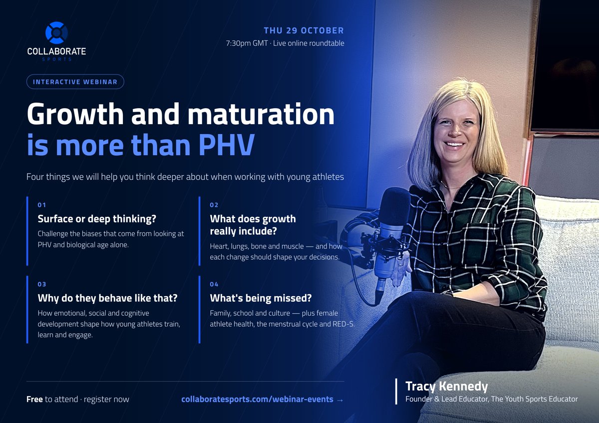 HowellsDan's tweet photo. Youth physical development is more than just PHV, aspects like cognitive and behavioural development also come into play.

Join us next week for free - limited spaces - https://t.co/f74TPLA6kk https://t.co/rQrG0ef7Ub