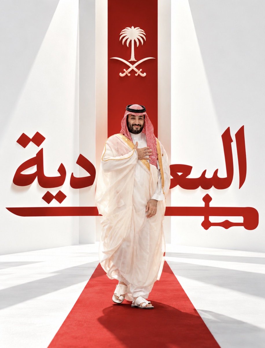 Alshaikh2's tweet photo. #السعودية_خط_احمر:

هيبة ظلاله تسبقه بالمسافات
و يمناه فوق الصدر عزٍ للاوطان

واثق خطا .. تمشي معاه البطولات
و بنظرة عيونه شموخٍ و سلطان

الأرض تفخر لا وطاها بخطوات
و الشعب له درعٍ على مرّ الازمان

هذا ولي العهد فخر الزعامات
شامخ محمد .. و اسمه يهز الاركان

____

عبداللطيف بن عبدالله آل الشيخ @Alshaikh2

#محمد_بن_سلمان
#ولي_العهد
#اليمن_تتحرر 
#ميليشيا_الحوثي_الإرهابية 
#السعودية_العظمى
#رؤية_السعودية_2030