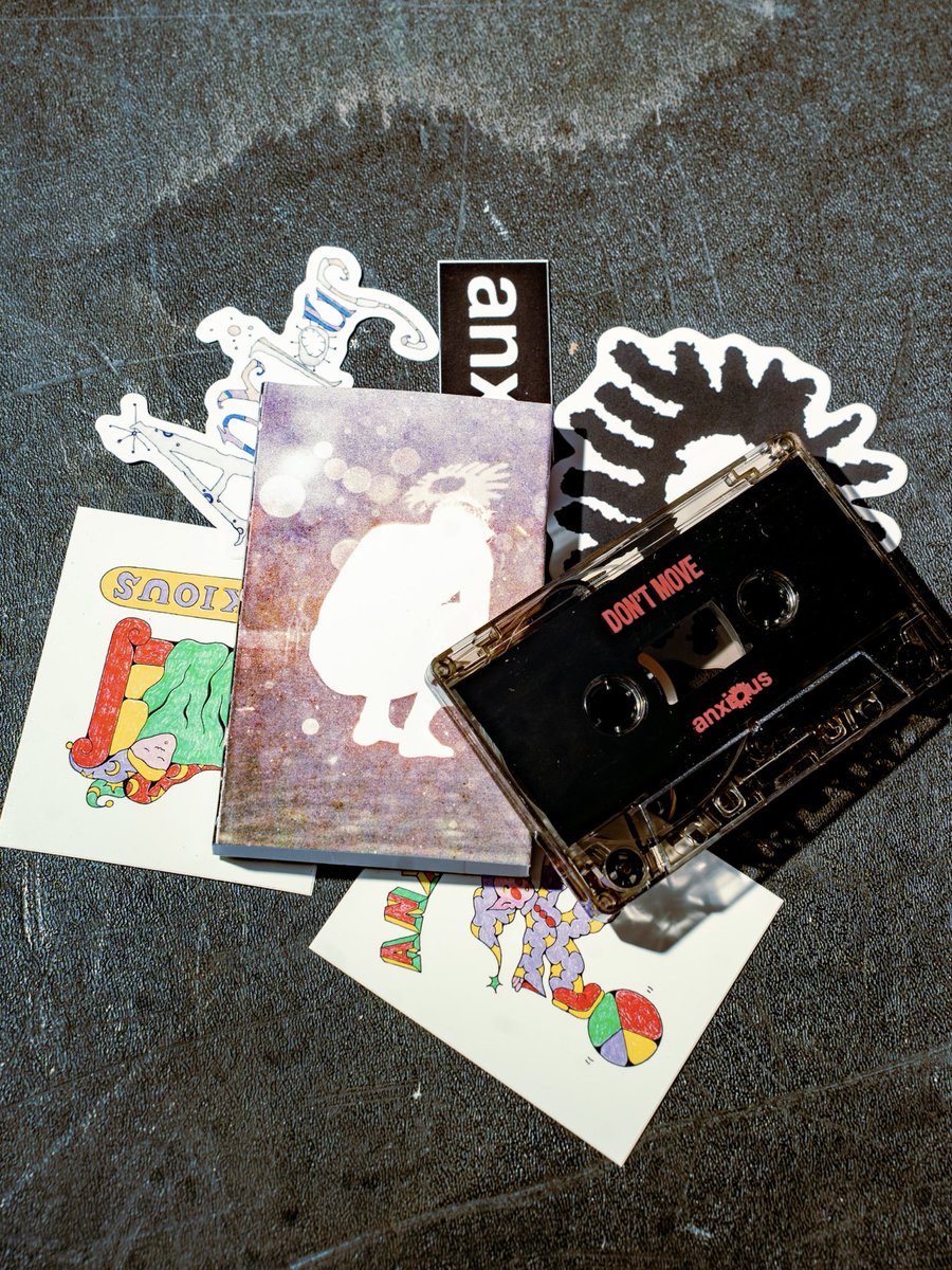 anxiousct's tweet photo. all tour leftovers are live now on our webstore and shipping immediately. as always, limited sizes and quantities available. 

first forty orders will receive a FREE ‘don’t move/secret weapon’ tape. all orders packed and shipped by us. thanks everyone 🫶

https://t.co/M33LVOcxH0 https://t.co/ZgtR4VdJz1