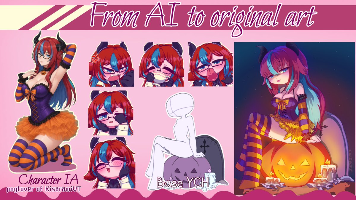 white_cara2622's tweet photo. Pasando tu dibujo de IA a arte original 🌺aquí ejemplo de chibis
@KisaramiVT 
#vtuber #commisionopen 
#comisionesabiertas #draw #drawing https://t.co/0awzpiAX5a
