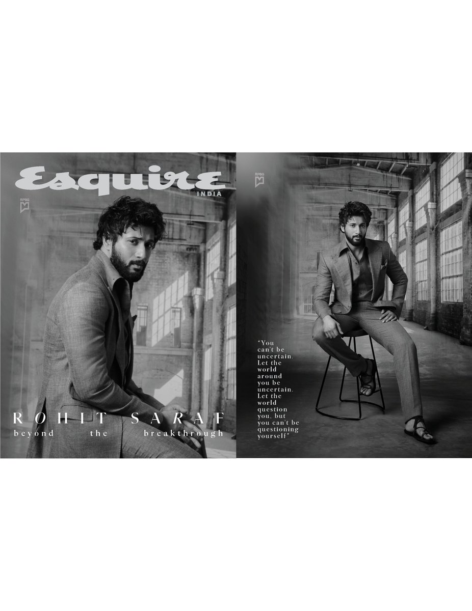 esquire_india's tweet photo. At 15, #RohitSaraf left home with one clear ambition: to become an actor. 14 years, countless auditions and a string of roles later, he's stepping into a new chapter, one that goes beyond the boyish parts that first made him familiar. 

Read more: https://t.co/j97kWkGMP3 https://t.co/4e3uNofWHP