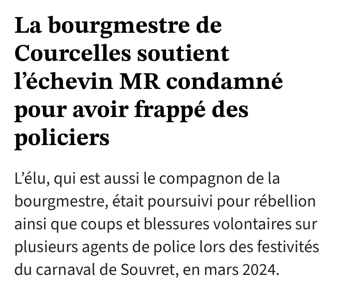 duliere_remy's tweet photo. Si j’avais une pièce de 5 cents à chaque fois qu’un élu MR agresse un agent de l’état, j’en aurais deux. C’est pas beaucoup, mais c’est bizarre que ça soit arrivé deux fois https://t.co/oKkJnhfIkS