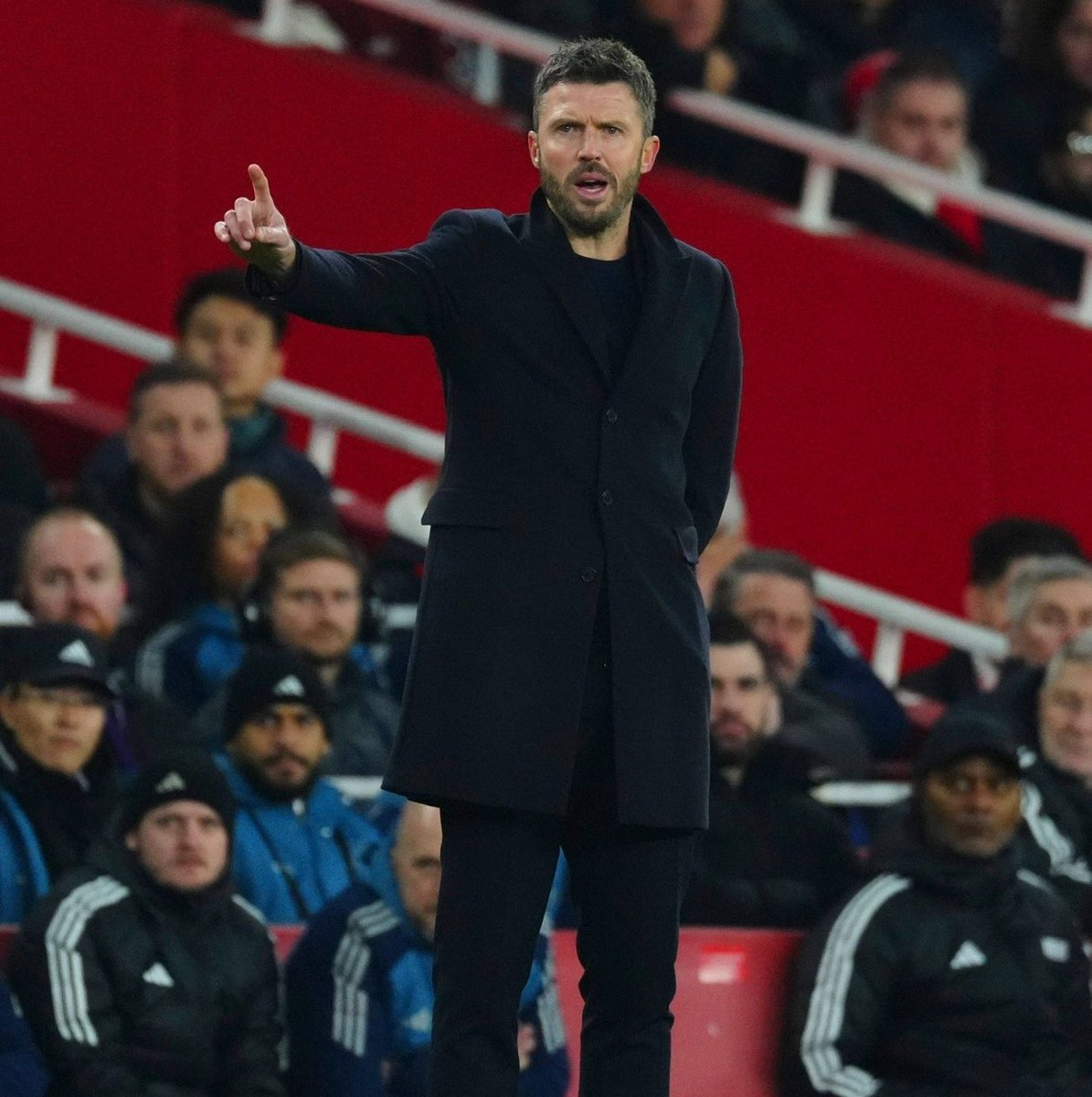 centredevils's tweet photo. 🚨🚨🎙️| Michael Carrick on talks with the board: 

"There are always conversations going on. It's obvious how we're all feeling." 

[@StevenRailston] https://t.co/EZ34U1G83y