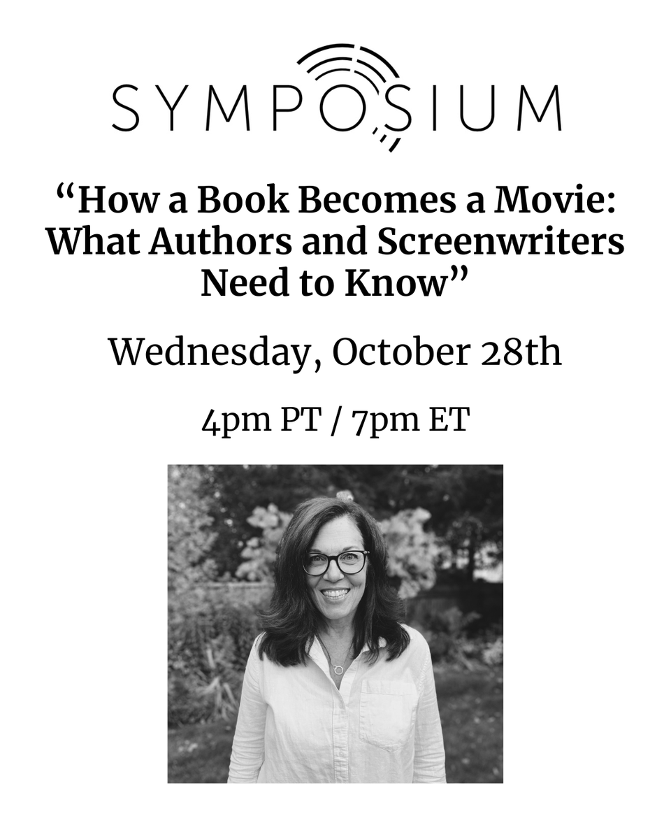 jeannevb's tweet photo. Bringing adaptation tips to our Symposium.
Having adapted a Pulitzer Prize-winning book, I'll share details on how to acquire a book, how to work w/ authors, how to adapt it, and all the challenges in between.
Insights for both authors and #screenwriters. #scriptchat
https://t.co/J172bF9j6t