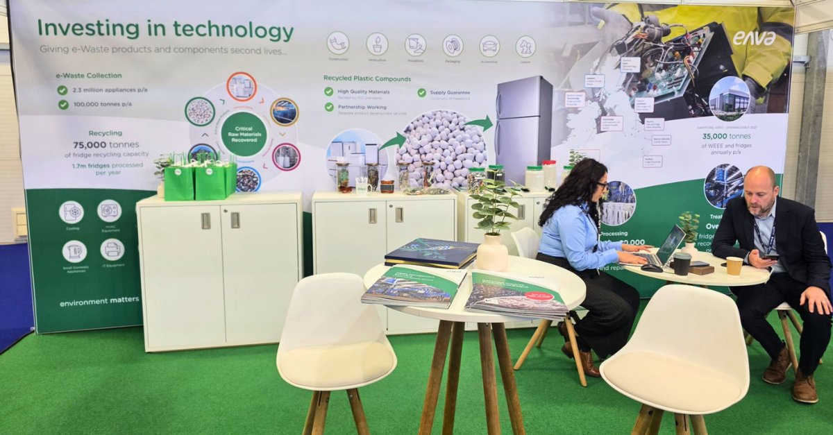 envagroup's tweet photo. Great to be part of Circular Tech Expo! Inspiring talks on e-waste, tech recovery & urban mining. Thanks to everyone who connected with us and joined the Circular 100 after show drinks. ๐ #CircularTechExpo #WeAreEnva https://t.co/ttzNhvtEtp
