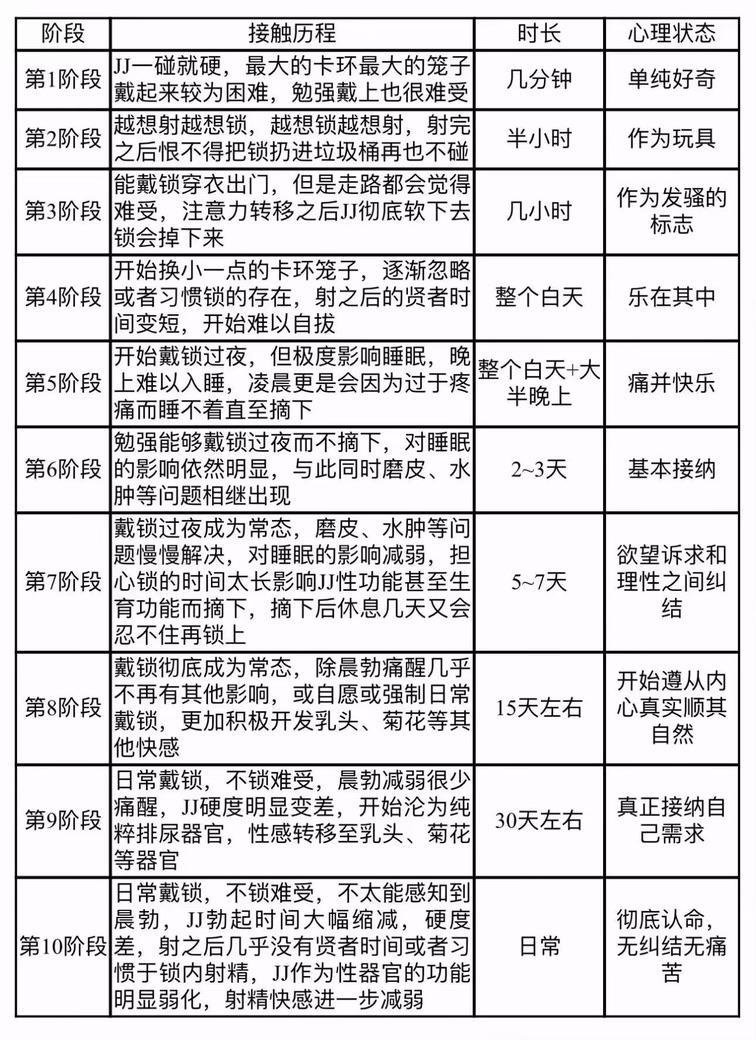 NanChangNanchen's tweet photo. 《贞操锁奴隶的几个阶段》
是很久以前就看见过的图了，最近几天准备自己更新一下

狗子们有什么好的建议吗？
#贞操锁 #锁奴 #贞操管理 #雌堕 #女s女m #女s男m #禁欲 https://t.co/SiZmzherlj