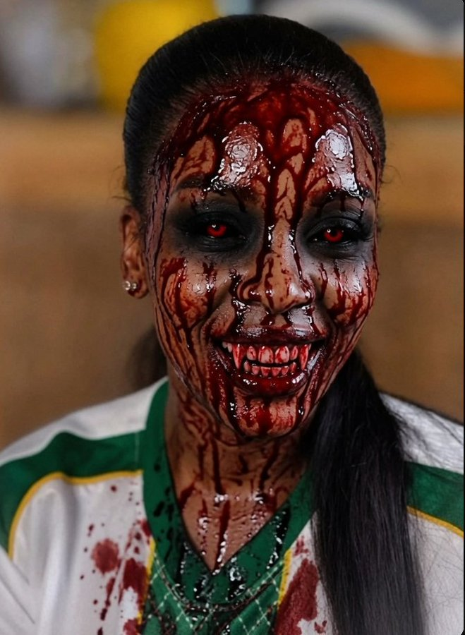 AyeeNdeM's tweet photo. ARREST JACINTA NGOBESE ZUMA NOW! 

Jacinta Ngobese Zuma has black peoples blood on her hands.  Black people are being killed due to her actions and words https://t.co/bFeh0ycMS8