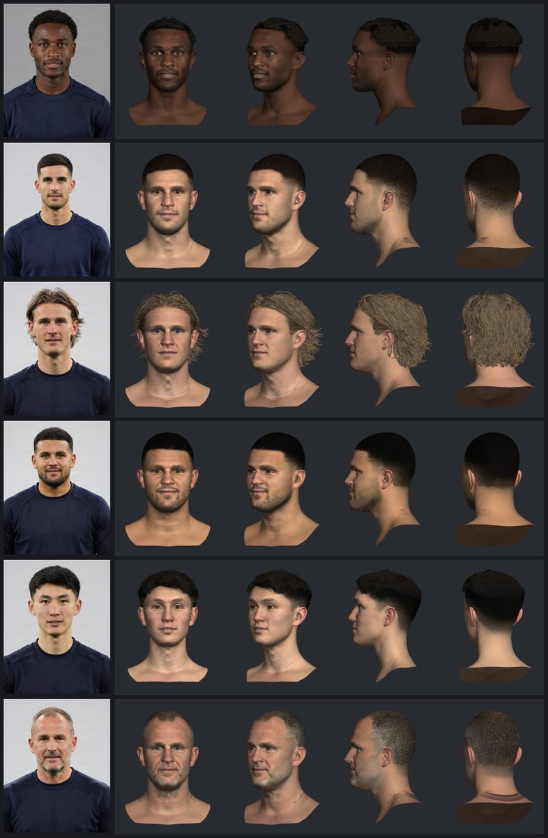 fm_console's tweet photo. Sorry was late last night so we built some base hair models https://t.co/NecSDtCE8q