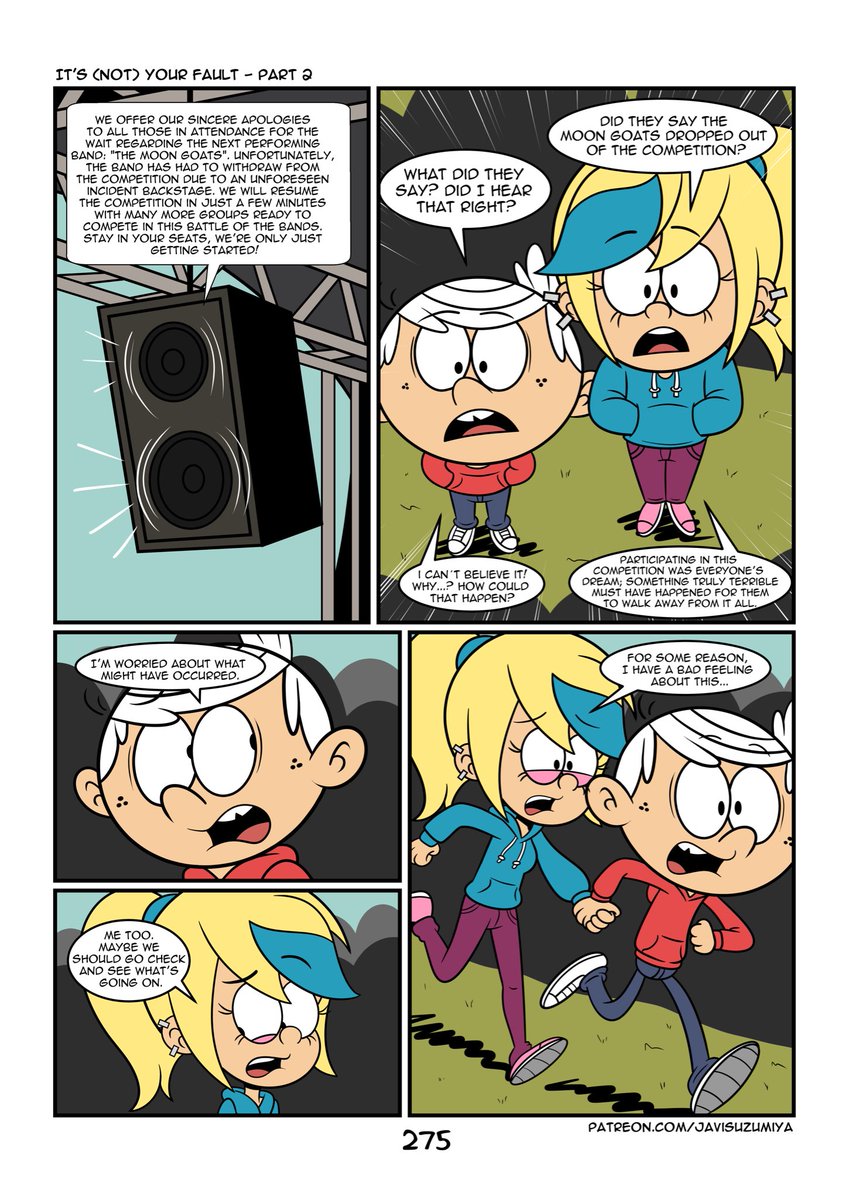ProudDrawer's tweet photo. It’s not your Fault Part 2 Pages 138 to 140
By JaviSuzumiya 
#TheLoudHouse #samcoln #lunaloud #lincolnloud https://t.co/nKjhYa85re