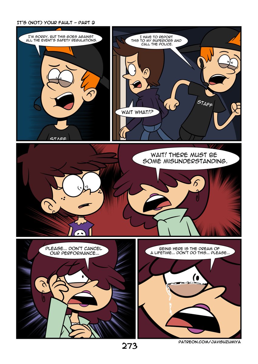 ProudDrawer's tweet photo. It’s not your Fault Part 2 Pages 138 to 140
By JaviSuzumiya 
#TheLoudHouse #samcoln #lunaloud #lincolnloud https://t.co/nKjhYa85re