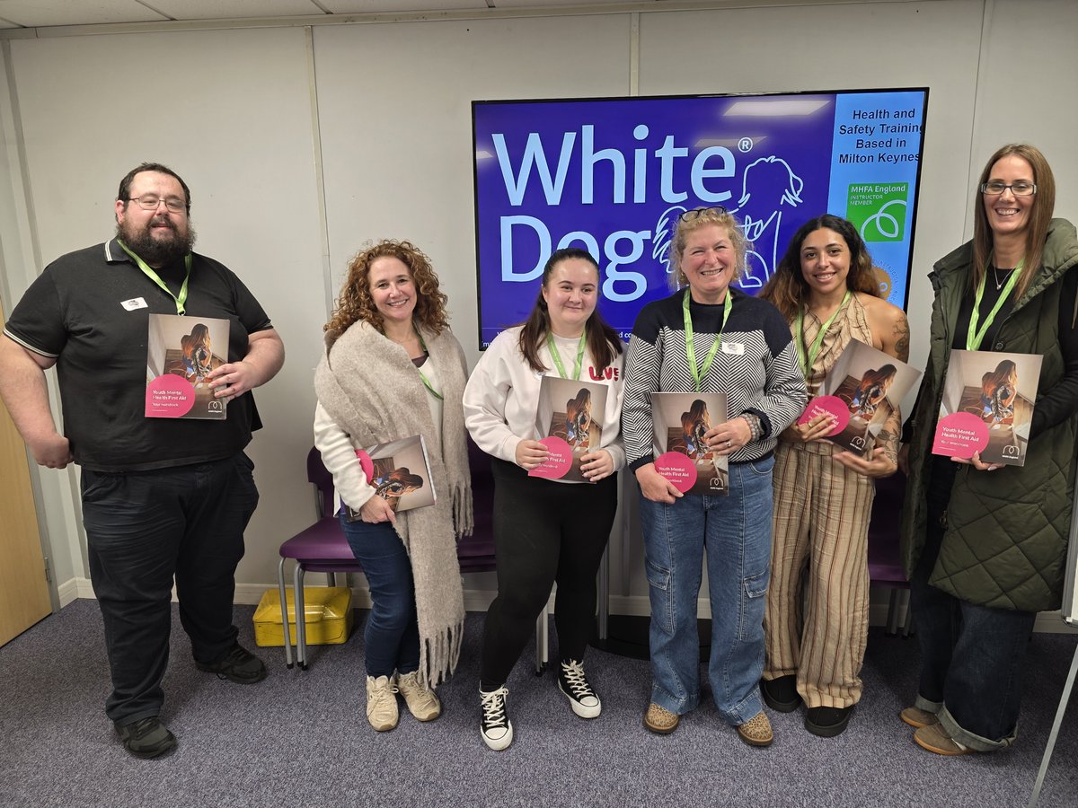 WhiteDogFA's tweet photo. A great week delivering both Youth Mental Health First Aid and First Aid at Work courses in conjunction with the local charity @HazardAlley.
#mentalhealth #firstaid #MHFA #FAW #HR #MiltonKeynes https://t.co/RlgvserUJA