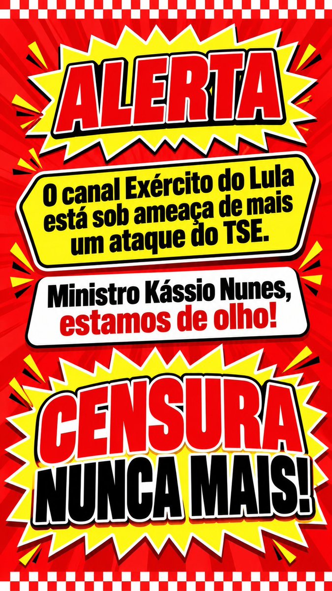 Elianedasilvalh's tweet photo. #ExercitoDoLulaCensurado https://t.co/ObPHdjPlsF
