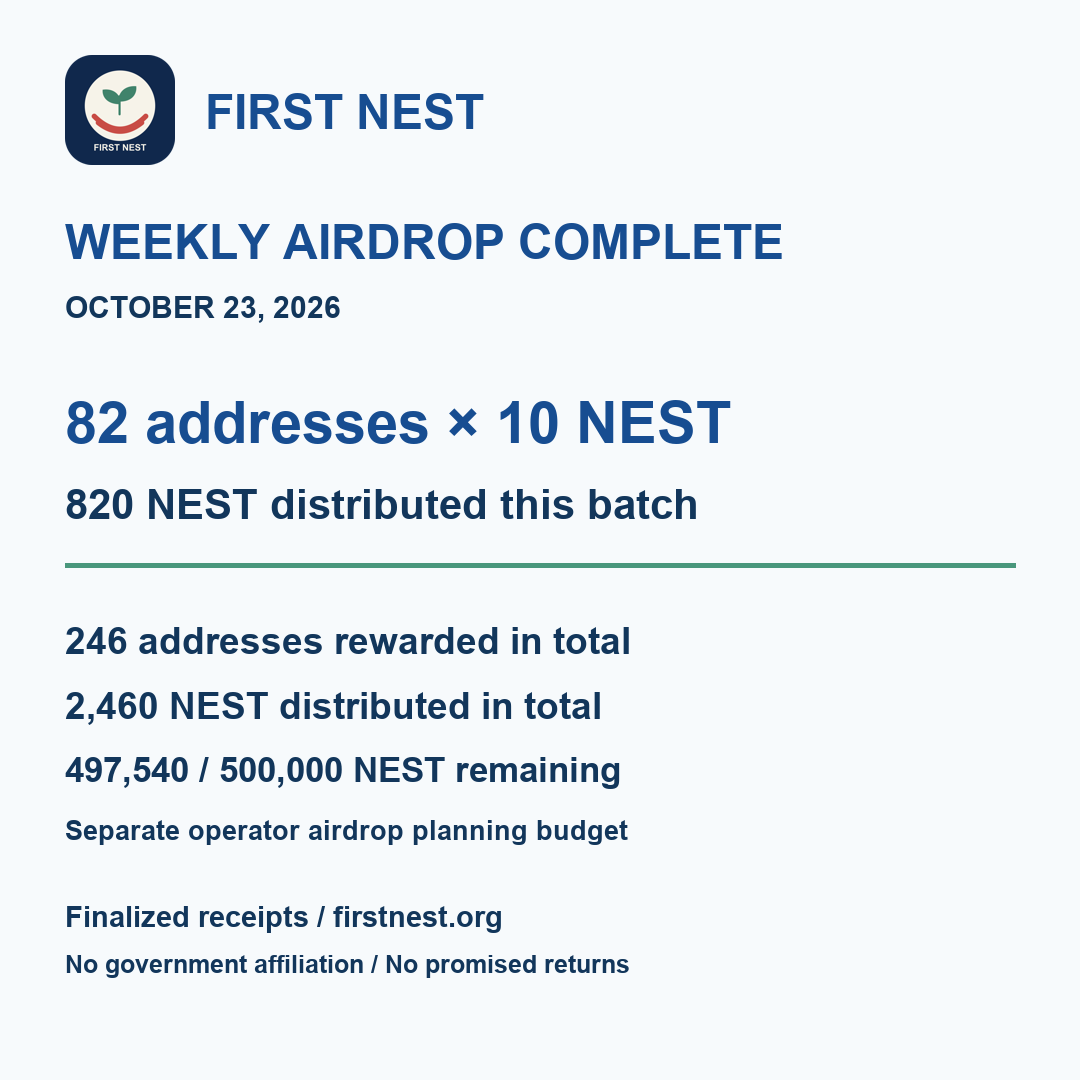 FirstNestSol tweet picture